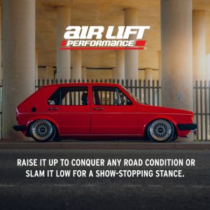 Volkswagen Beetle Air Suspension Front Kit - Air Lift - Performance, 32-Level Damping, Progressive Rate, Double-Bellow - `98-`10